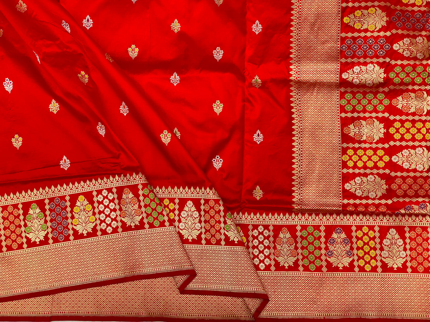 Pure Katan Meenakari Red