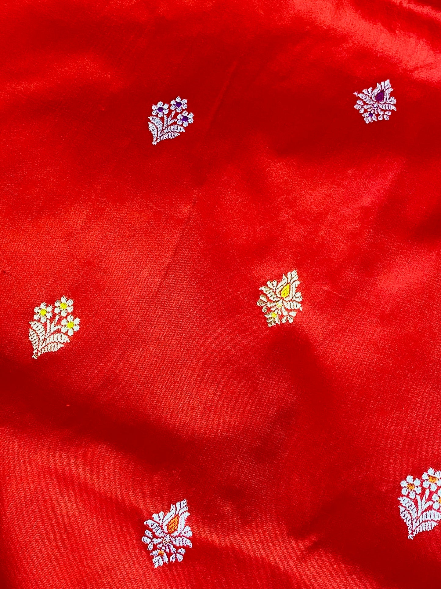 Pure Katan Meenakari Red
