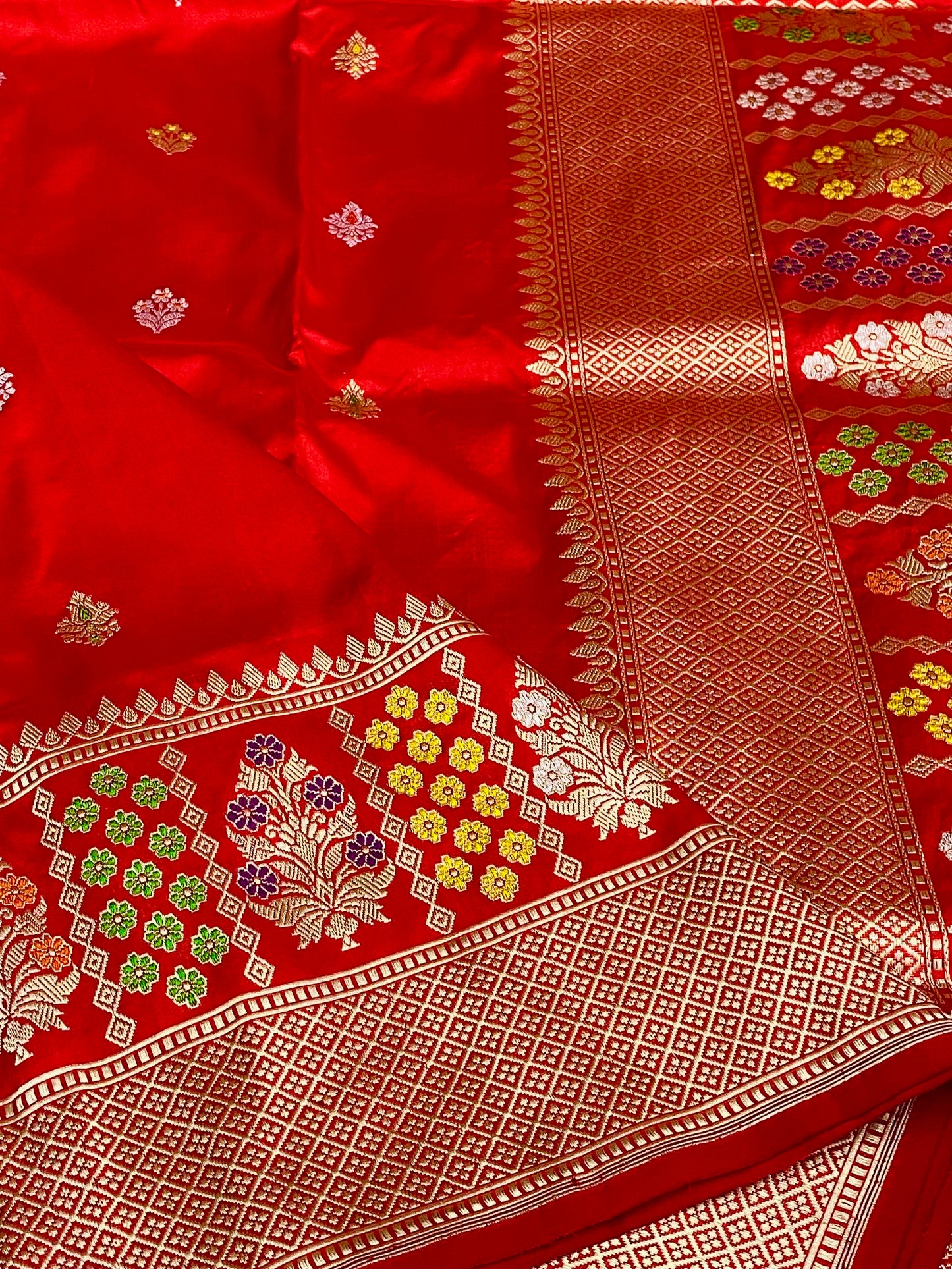 Pure Katan Meenakari Red