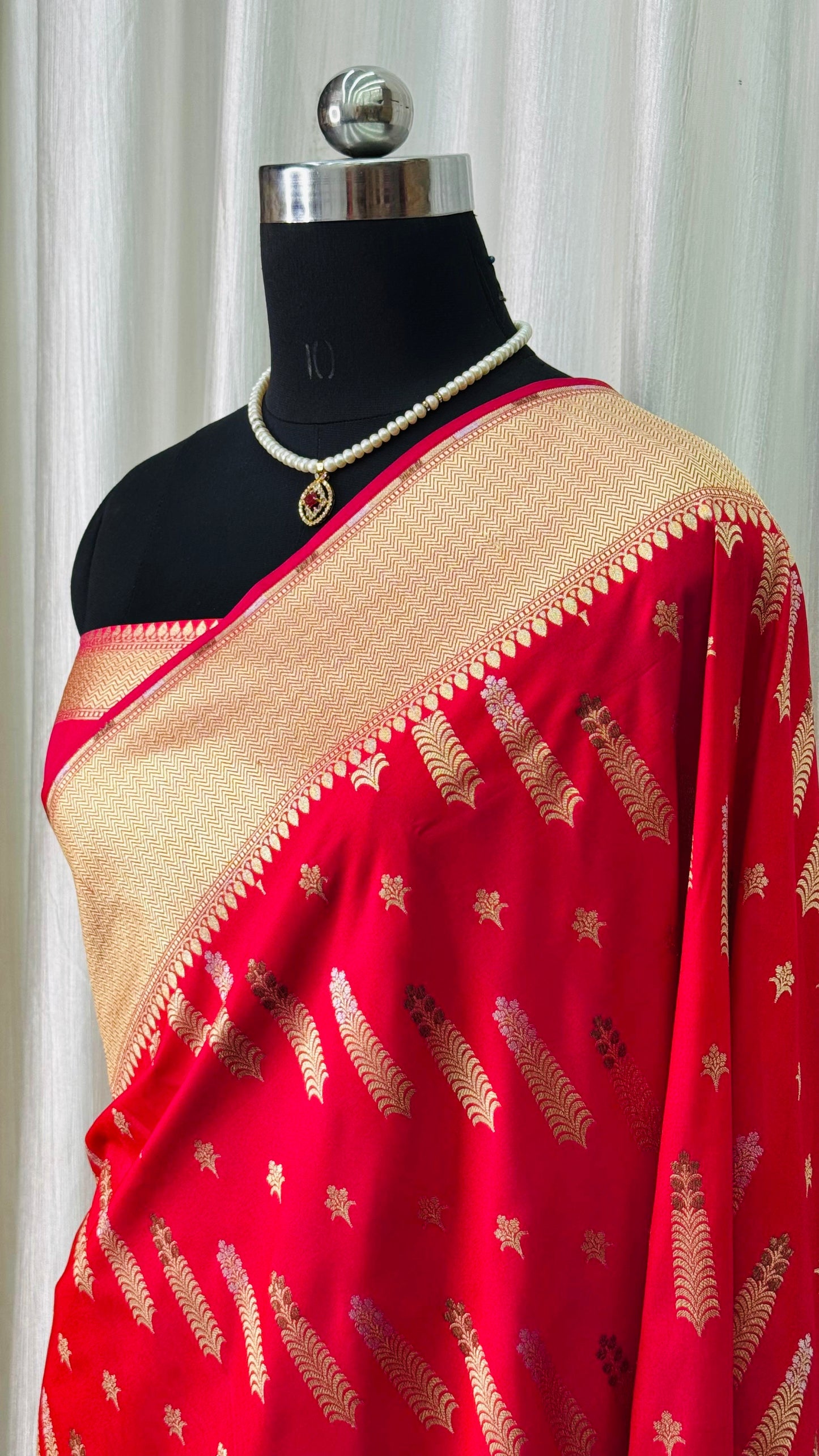 Banarasi Katan Silk Saree Red