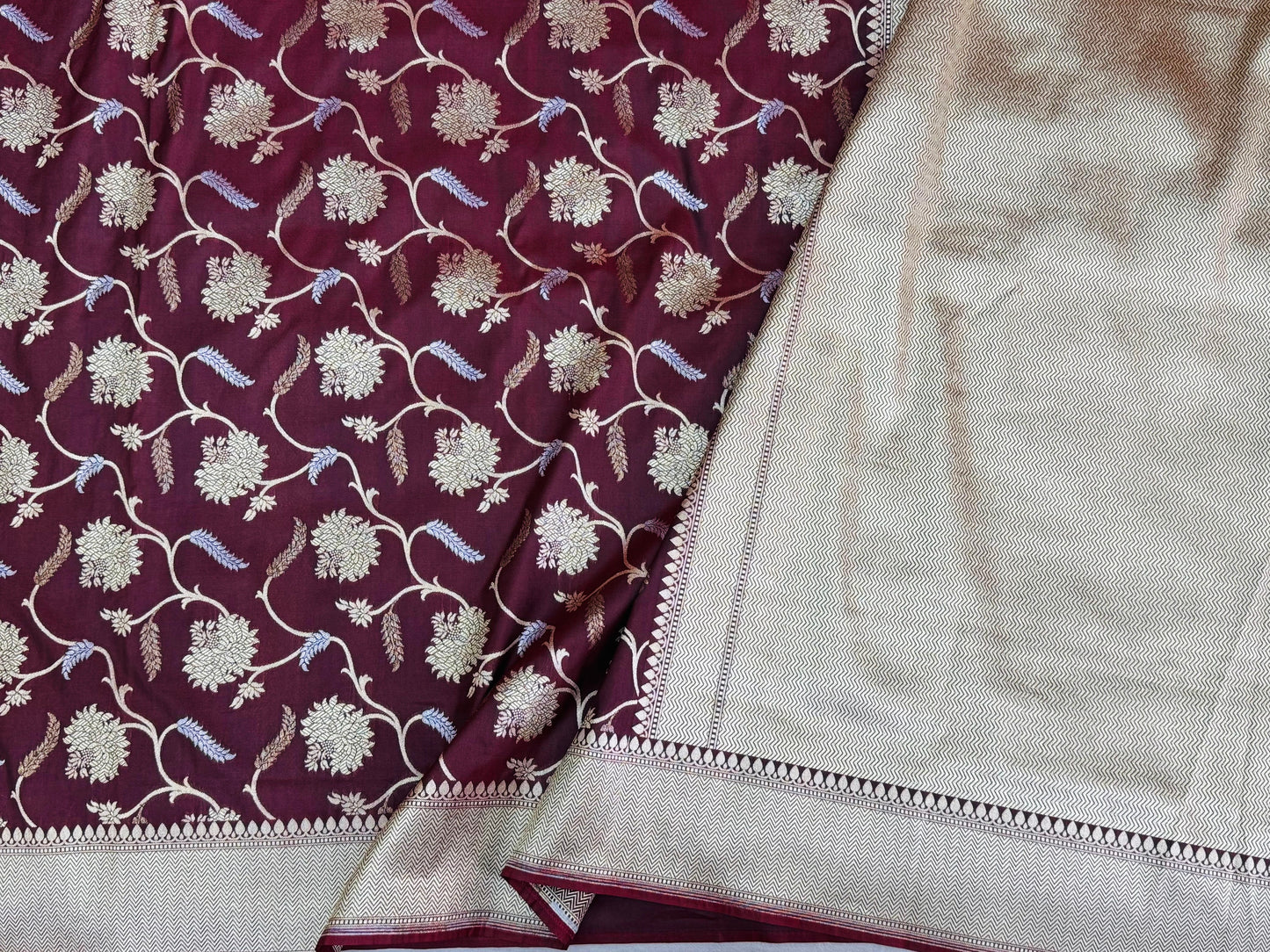 Banarasi Katan Silk Saree Brown
