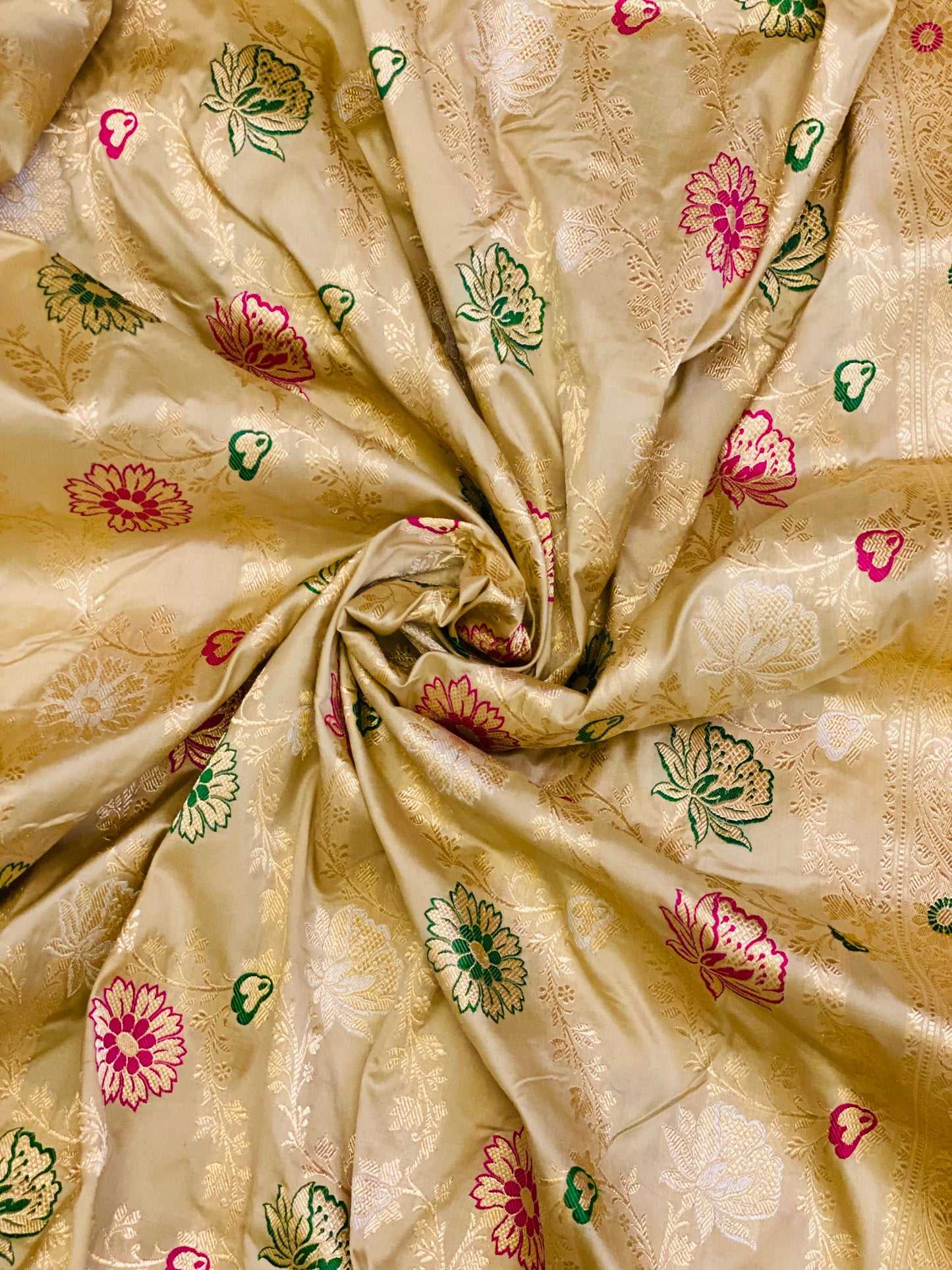 Pure Katan MeenaKari Jaal Saree Tussar (Noor-e-Nazaaka)