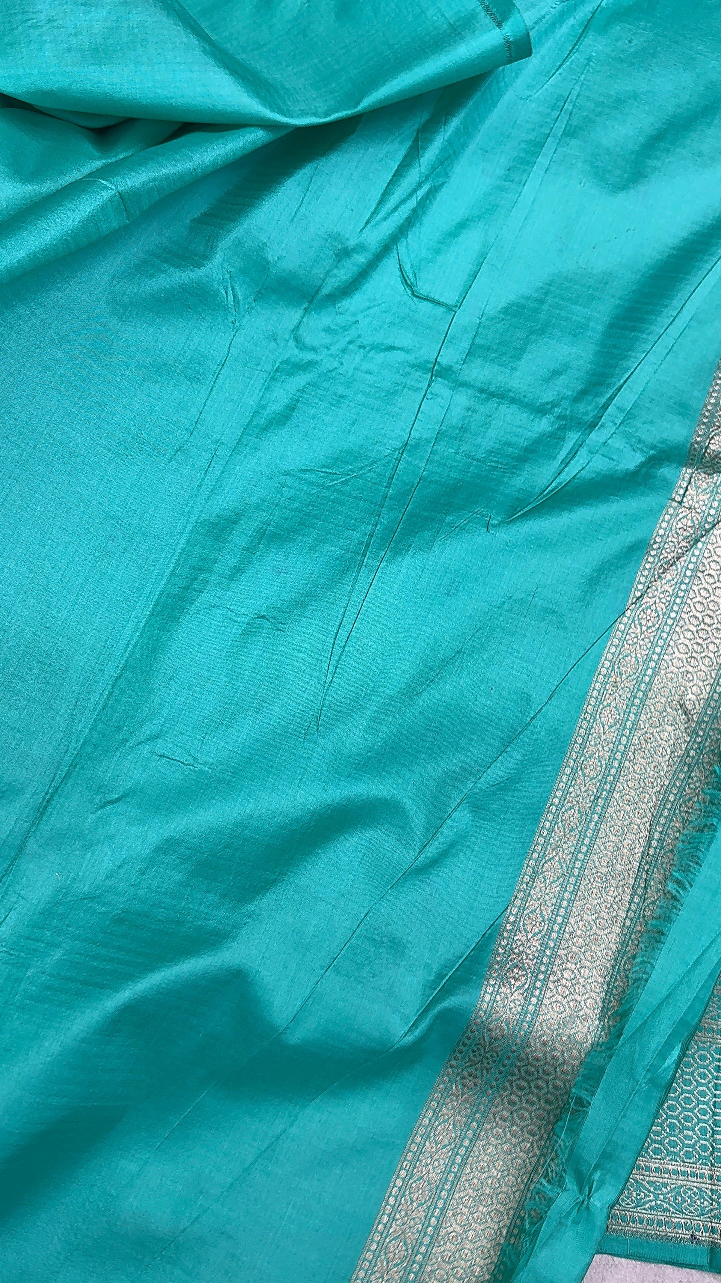 Pure Katan Silk Brocade Meenakari Saree Embrald Green (Brocade Meenakshi)