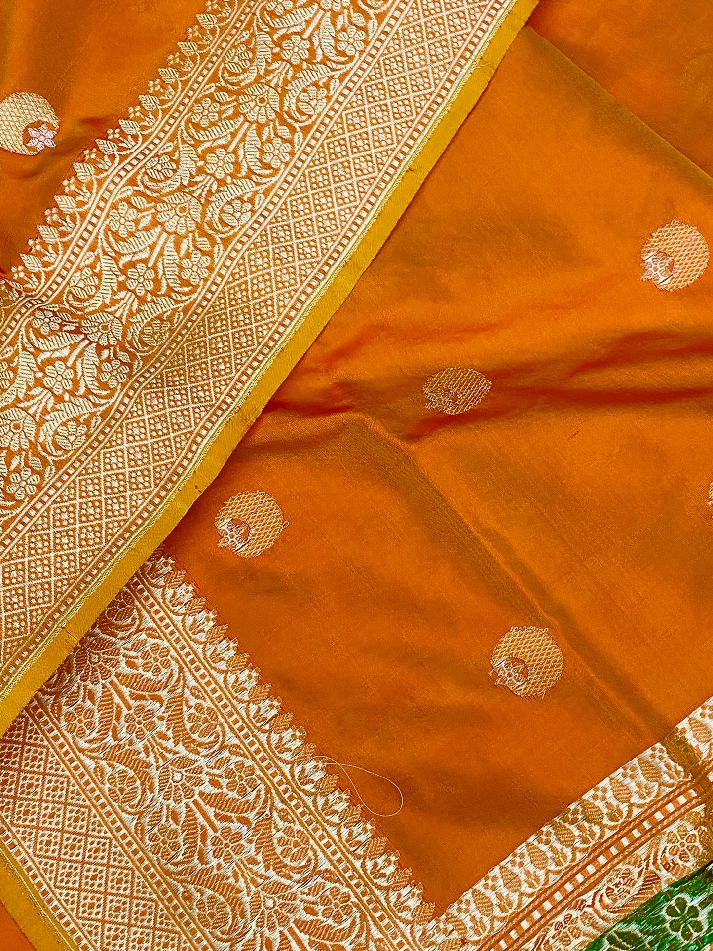 Pure Handloom Katan Saree Meenakari