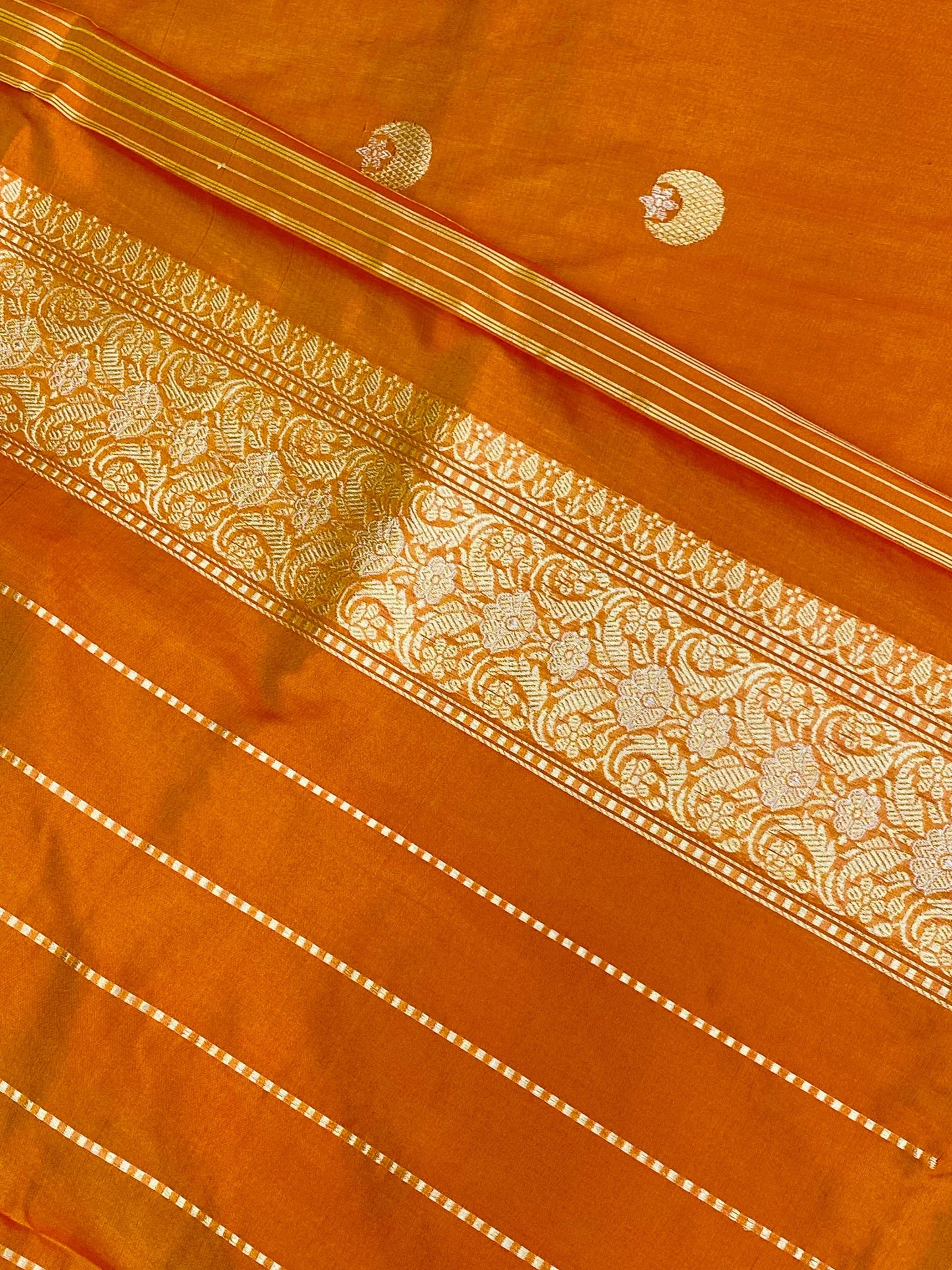 Pure Handloom Katan Saree Meenakari