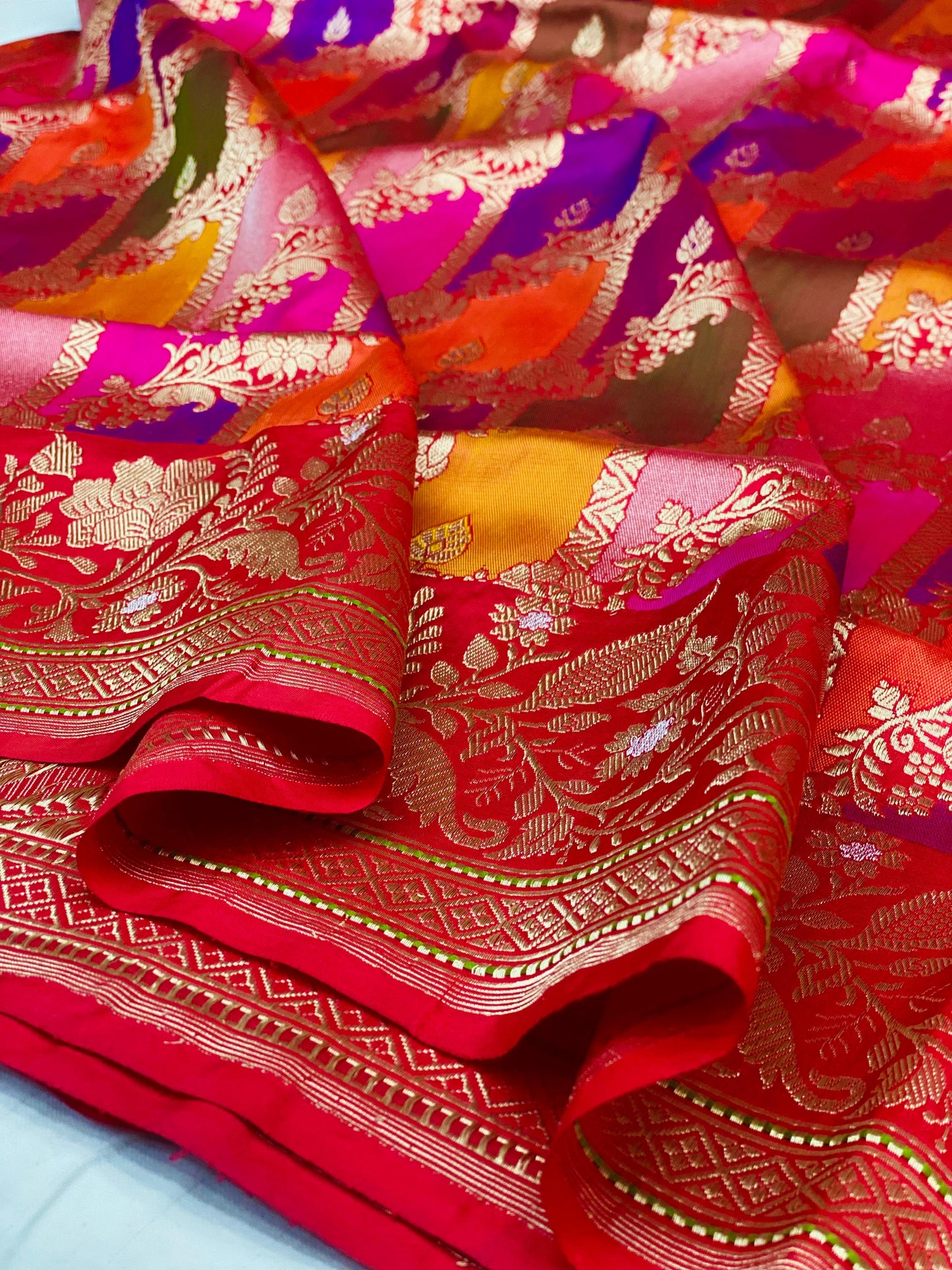 Pure Handloom Katan Silk Saree