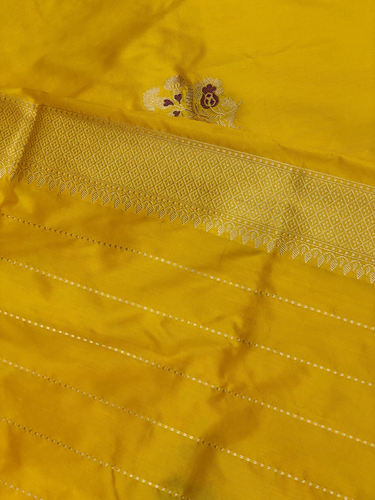 Pure Katan Meenakari Saree