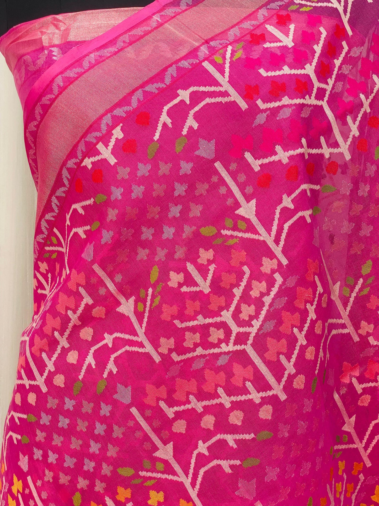 Pure Jamdani Handloom Saree Pink (Jamdaniya)