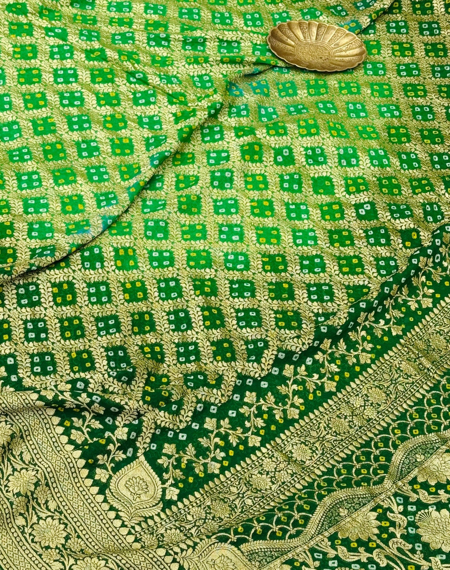 Pure Khaddi Bhandhej Saree Baandhika