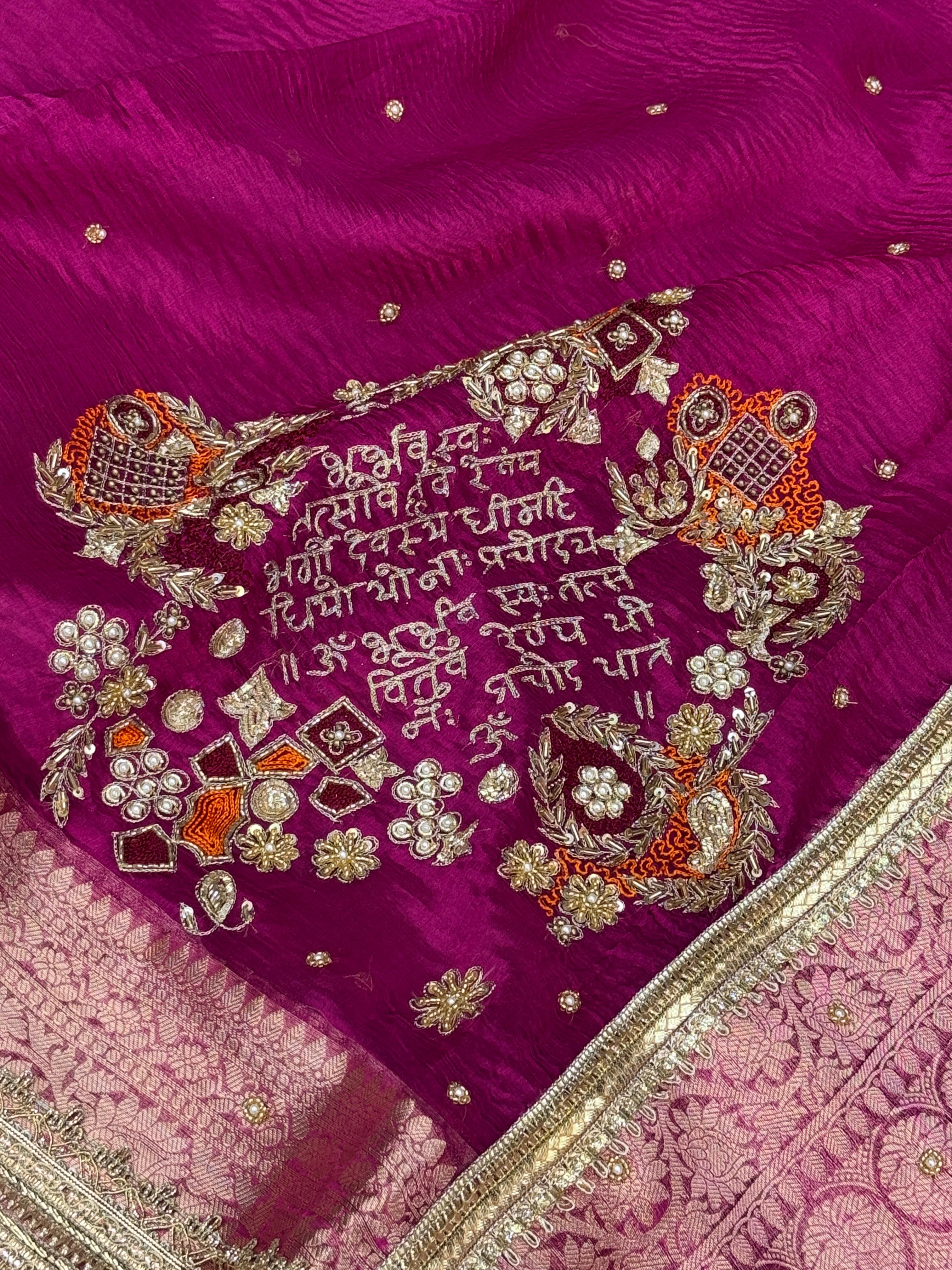 Pure Tissue Silk Banarasi Saree with Handwork Boota