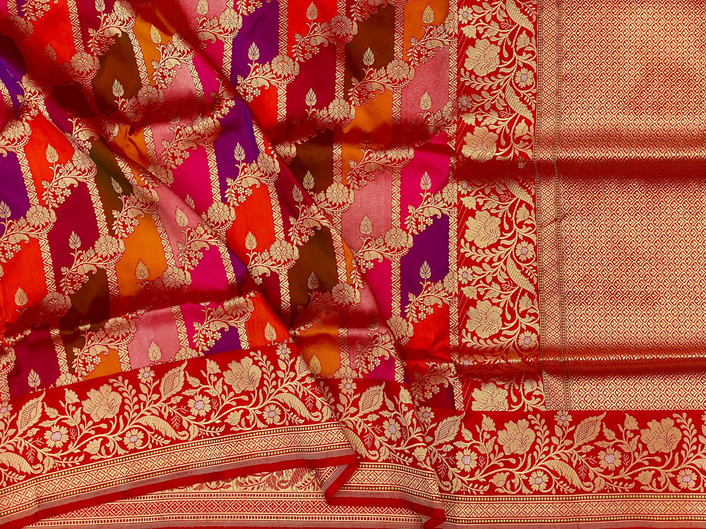 Pure Handloom Katan Silk Saree